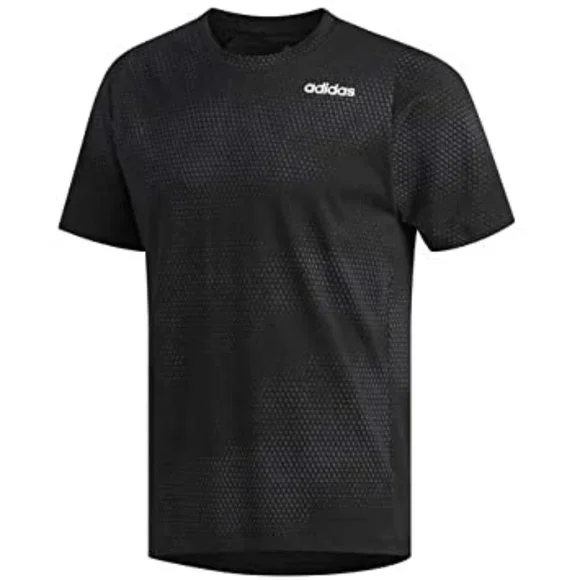 adidas Men's FreeLift Graphic Tech Cotton Short Sleeve Tee, XS, Black/Grey - Picture 4 of 9
